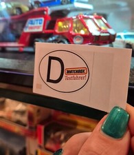 MATCHBOX ´Testfahrer´ Aufkleber, Sticker, Abziehbild, Superfast, Speedkings