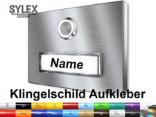 Klingelschild Name Nachname Aufkleber 2x Sticker Personalisiert Haus 5/10/15cm
