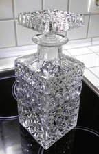 schöne DDR Whiskykaraffe Kristallglas klar transparent - neuwertig