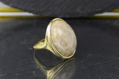 Fossilring goldring 375er - goldring,,