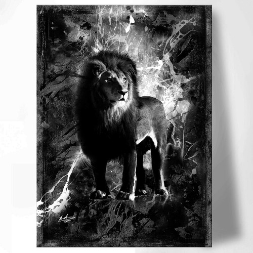 Leinwand bild löwe - bild, tiere