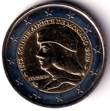 AV-VD Monaco 2012 2 Euro Lucien - 500 Jahre Souveränität  GE4