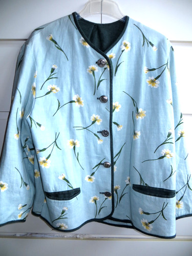 Trachtenjacke leinen bedruckt - trachtenjacke,