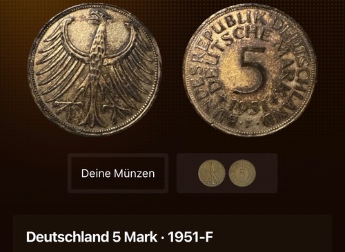 Deutsche mark 1951 - 5,