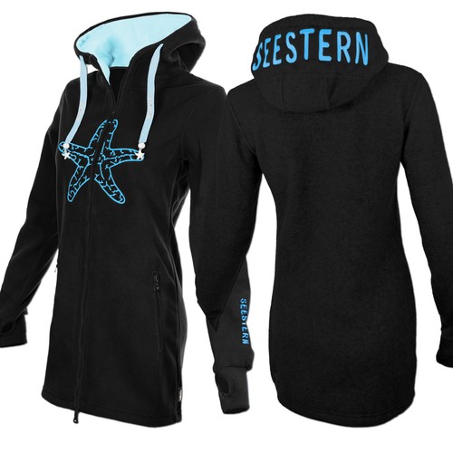 Seestern damen kapuzen - damen,