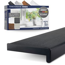 Fensterbank Fensterbrett Innen Anthrazit PVC inkl. Endkappen Kunststoff