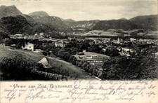 Ak Bad Reichenhall in Oberbayern, Panoramablick auf  Berge im... - 4923285
