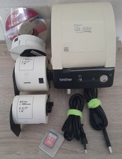 Etikettendrucker Brother P-Touch QL-500 Thermodirekt incl. div. Etiketten-Rollen