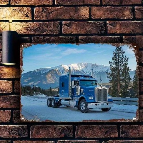 Blechschild kenworth w900 - blechschild,
