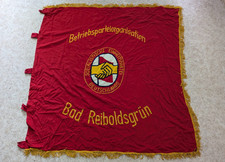 DDR Fahne -- SED Betriebsparteiorganisation Bad Reiboldsgrün -- Vogtland !! XL