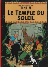 Tim und Struppi "LE TEMPLE DU SOLEIL" 1949 Casterman Hardcover Comic Tintin
