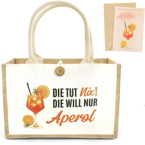 Spritz geschenk jutetasche xxl - geschenk,
