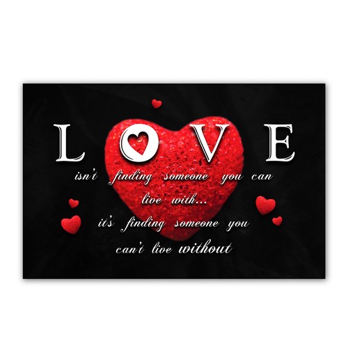 Liebe herz wandbild - liebe,