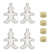 4er Set 250 ml Glasflaschen