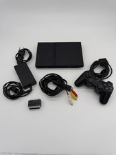 Playstation 2 PS2 Slim Konsole Schwarz | SCPH-75004 Original Controller + Kabel