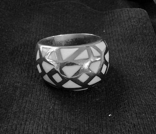 Modischer ring silberfarben - modischer,