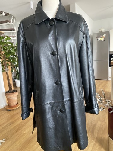 Damen lamma nappa ledermantel - damen,