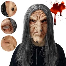 Hexen Maske mit Haare