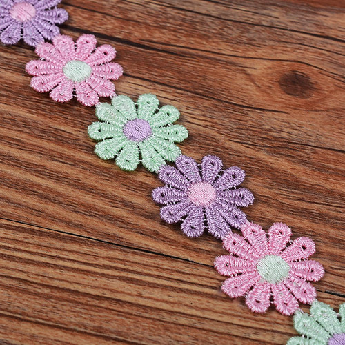 Yard 25mm blumen - 25mm, spitzenband
