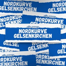 100x Schalke Aufkleber/