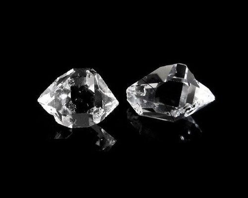 Herkimer diamant 2er set - diamant,