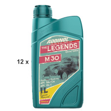12 Liter 12x 1L Flasche ADDINOL MOTORENÖL M 30  Oldtimeröl SAE30 SAE 30
