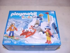 PLAYMOBIL 9283 Family Fun Schneeballschlacht Winter Weihnachten NEU OVP
