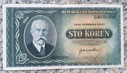 Tschechoslowakai 100 korun - 100,