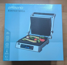 Ambiano Kontaktgrill Elektrische Tisch Grill Touchdisplay Toaster 2200W