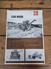 Orig. Schlepper Prospekt Claas Mercur Mähdrescher Traktor 
