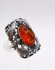 Fischland Bernstein Damen Ring