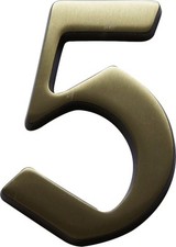 Alpertec Hausnummer 5 Bronze Hausnummern Hausnummerschild