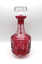 Nachtmann Karaffe** Traube** Bleikristall Roter Überfang 25,5 cm