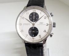 IWC Portugieser Chronograph Ref. 3714  - Service neu !! Papiere UPE* 9.100,- EUR