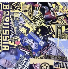 Borussia Dortmund Ultras  Aufkleber Blind Mix 50 Stück Incl. Desperados Motive