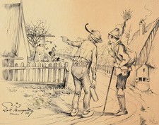 Augenzeugen, 1897 | Signierte