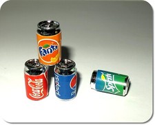 Miniatur Dose Coca Cola, Fanta, Sprite, Pepsi, Neu