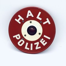 HALT POLIZEI LAMP LAMPE KELLE OLDTIMER HEBMÜLLER VW BEETLE BUS MERCEDES BMW OPEL