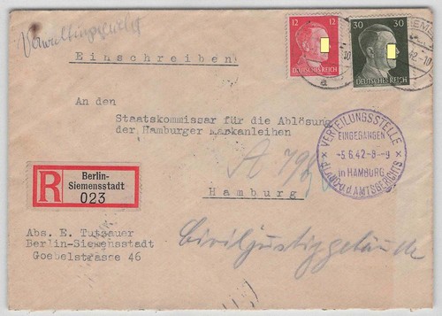 Deutsches reich brief aus - reich,