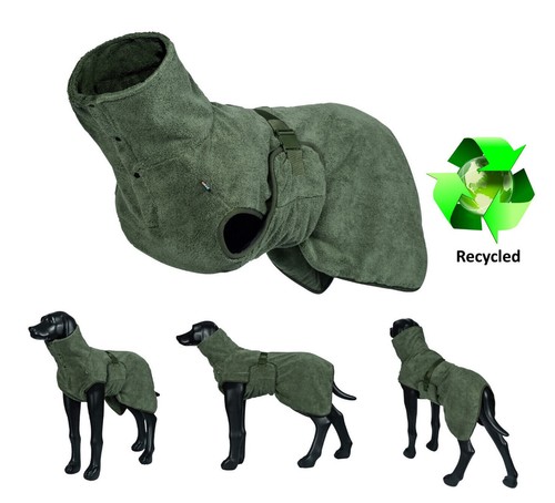Hundebademantel olive - hundebademantel,