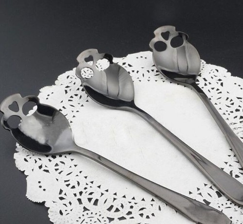 Totenkopf löffel besteck - totenkopf,
