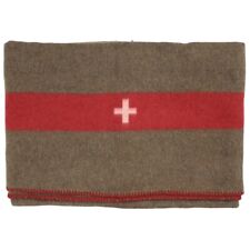 Schweiz Wolldecke braun ca