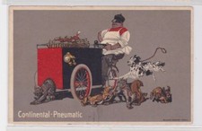 91570 Reklame Humor Ak Continental Pneumatic Imbisswagen um 1914