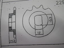Hercules Pinion F&S 11 Tooth