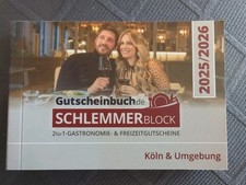 K Gutscheinbuch Schlemmerblock 2026 Köln mit 30 Euro Mobile Code NEU