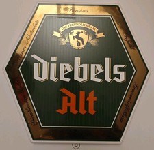 Emailschild Diebels Alt Reklame Bier