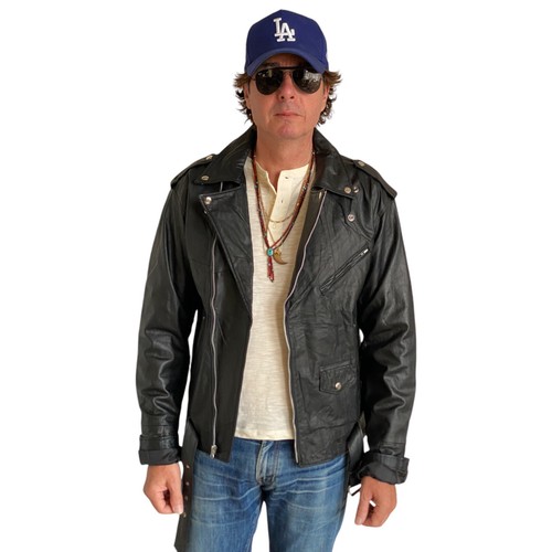 Medium leder motorradjacke - leder,