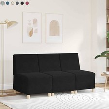 Modulares Sofa ohne Armlehnen Samtsofa Polstersofa Sessel Relaxsofa Loungesofa