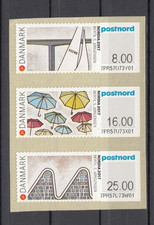 Dänemark Automatenmarken Michel-Nr.: 108 - 110 als 3er-Folienstreifen ** (845)