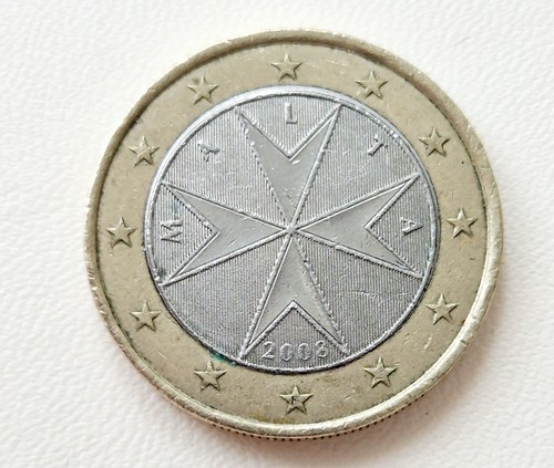 Euro münze malta 2008 - 1,